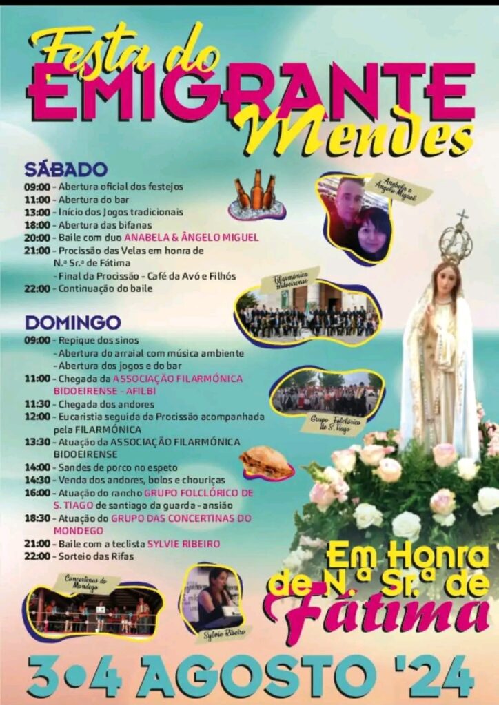 Festa Do Emigrante Em Honra De Nossa Senhora De F Tima Em Mendes