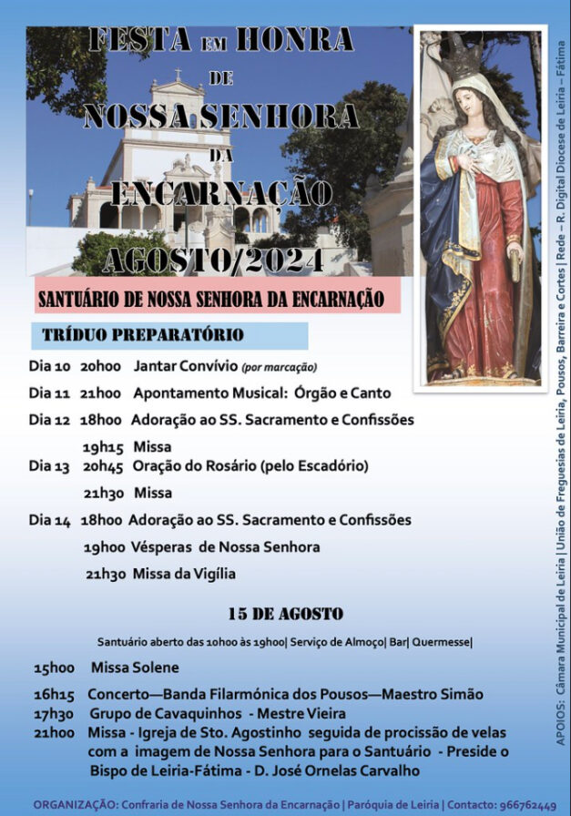 Festa Em Honra De Nossa Senhora Da Encarna O Em Leiria Regi O De Leiria