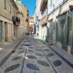 rua do centro histórico de leiria